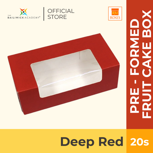 6 1/2"x3 1/4"x2 1/4" Pre-Formed Fruit Cake Box (20s)