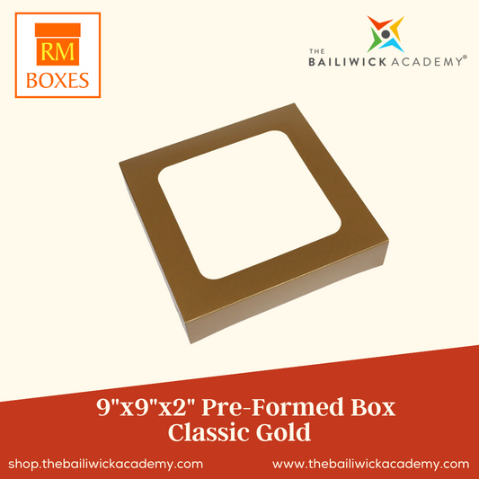 9"x9"x2" Pre Formed Box