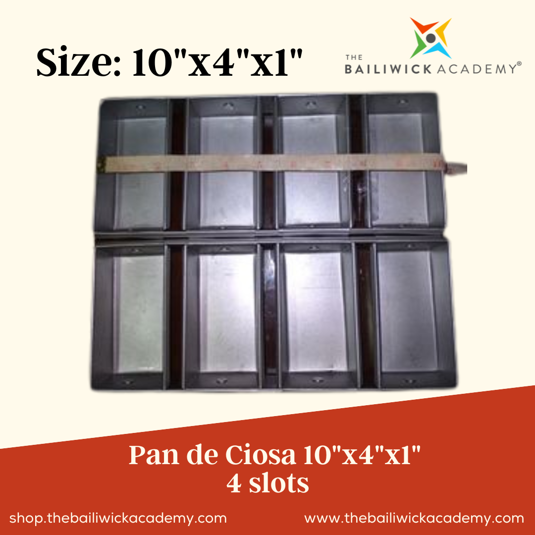 Pan de ciosa 10"x4"x1" - 4 slots