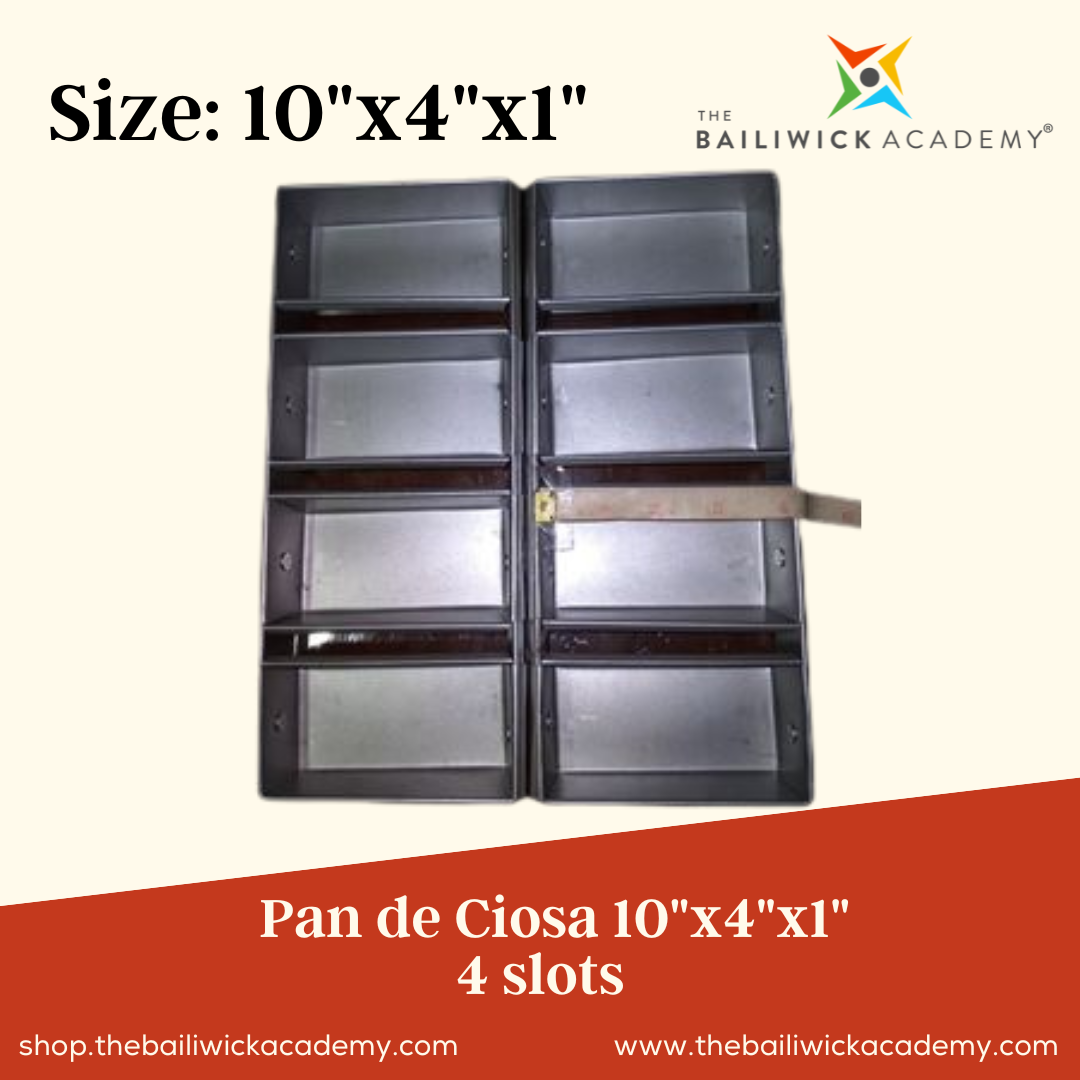 Pan de ciosa 10"x4"x1" - 4 slots
