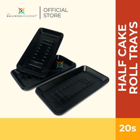 Black Half Cake Roll Tray