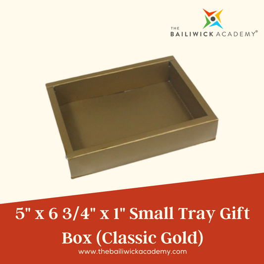 5′′ x 6 3⁄4” x 1 1⁄2” Small Tray Gift Box