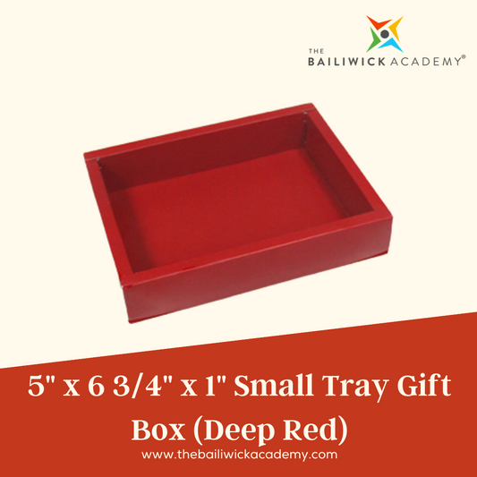 5′′ x 6 3⁄4” x 1 1⁄2” Small Tray Gift Box