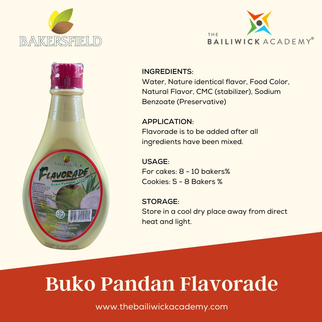 Bakersfield Buko Pandan Flavorade (500ml)