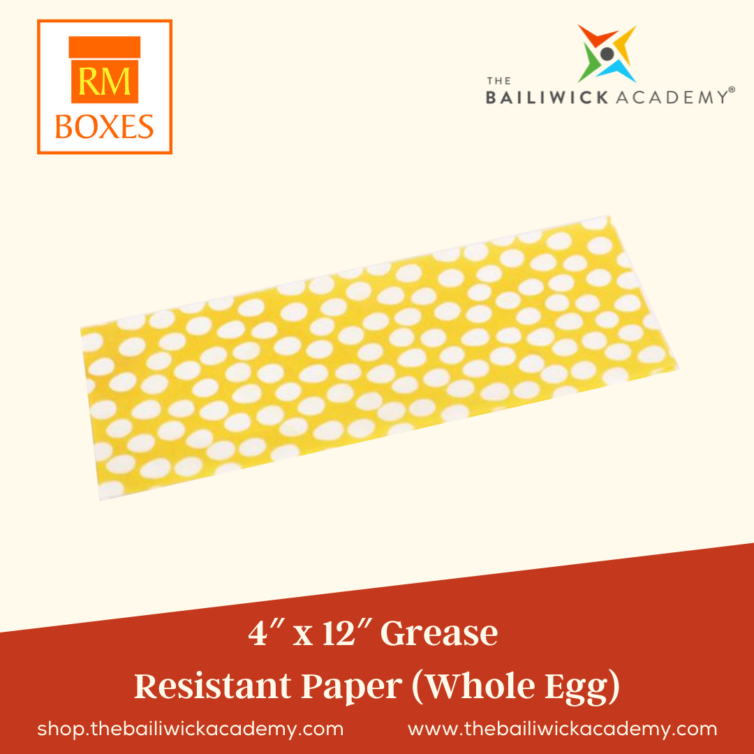4″ x12″ Grease Resistant Paper liner