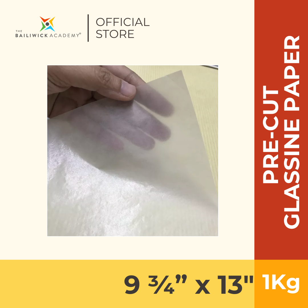 Pre-Cut Glassine Paper 9 3/4" x 13" (1Kg) White