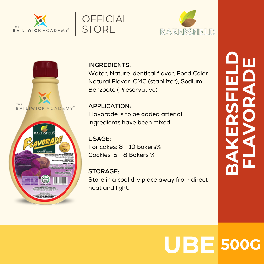 [WHOLESALE] Bakersfield Ube Flavorade (500ml) - 12 bottles