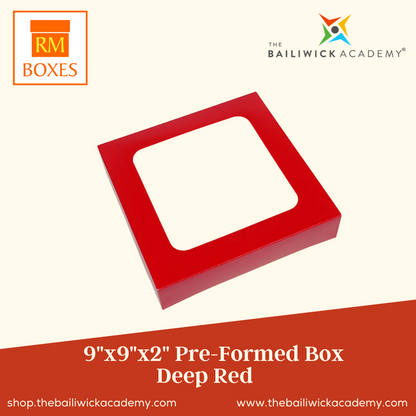 9"x9"x2" Pre Formed Box