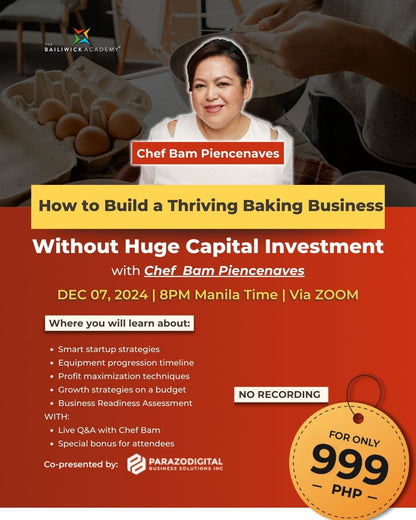 How to Build a Thriving Baking Business Without Huge Capital Investment