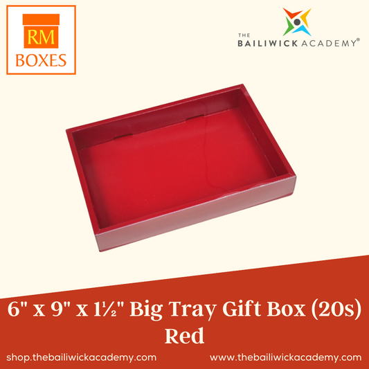 6" x 9" x 1 1/2" Big Tray Gift Box (20s)