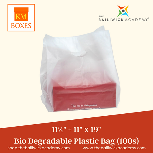 11 1/2" + 11" x 19" Biodegradable Bags (pack of 100)