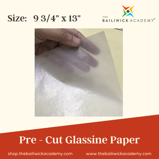 Pre-Cut Glassine Paper 9 3/4" x 13" (1Kg) White