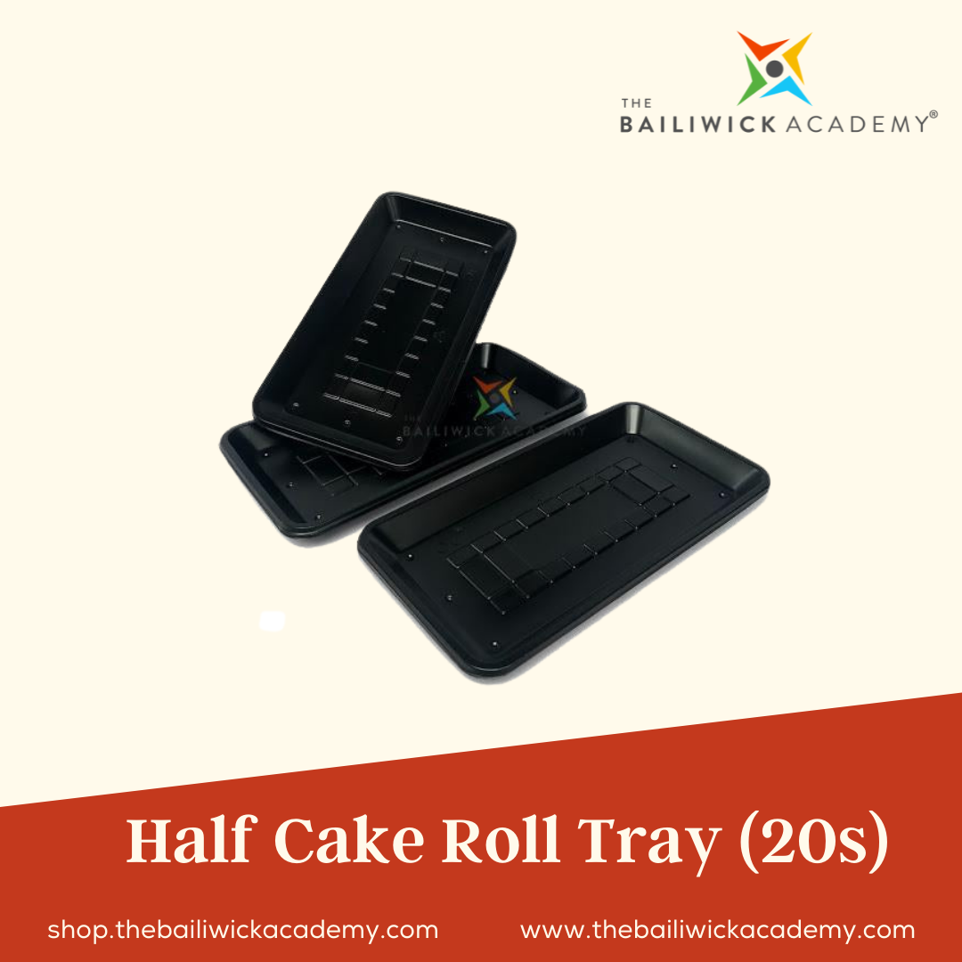 Black Half Cake Roll Tray (20 pcs.)