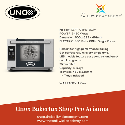Unox Bakerlux Shop Pro Arianna (Convection Oven) [PRE-ORDER]