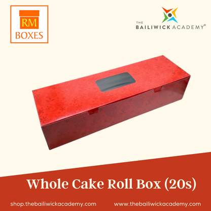 Whole Cake Roll Box  18" x 5 1/2"  x 4" (20s)